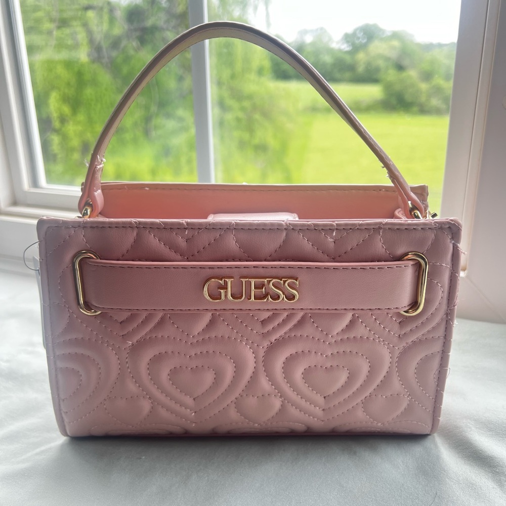 Guess Pink Quilt Mini Bag